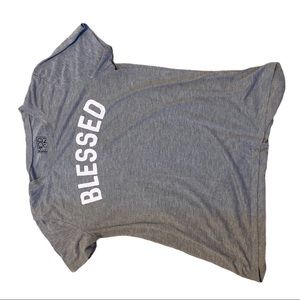 Grey “BLESSED” tshirt